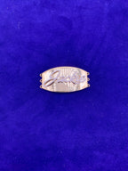 14K Gold Custom Diamond Bracelet Plate - additional product view 2
