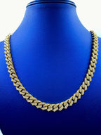 14K Gold Jumbo Diamond Cuban Chain 10mm - additional product view 2
