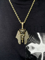 10K Gold Pharaoh Diamond Pendant - additional product view 3