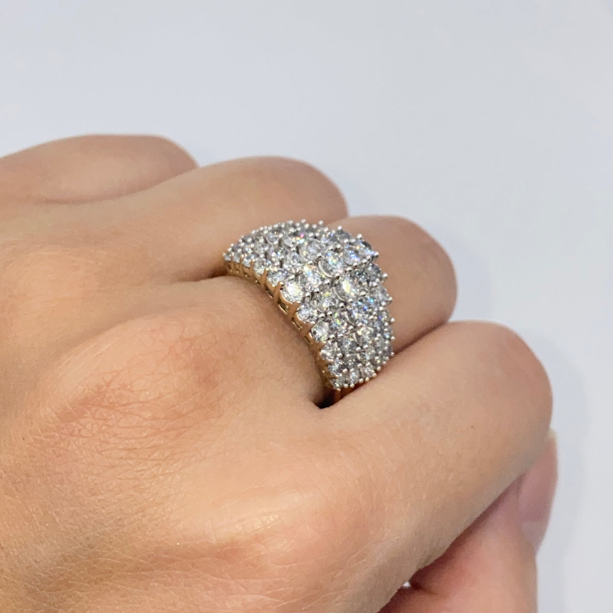 10K Gold Cluster Diamond Ring - additional product view 3