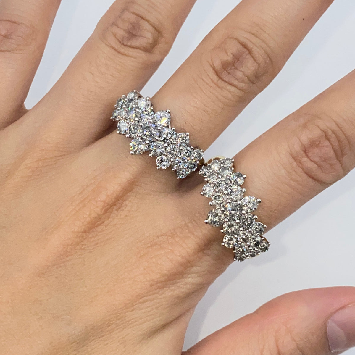 10K Gold Cluster Diamond Ring - additional product view 2