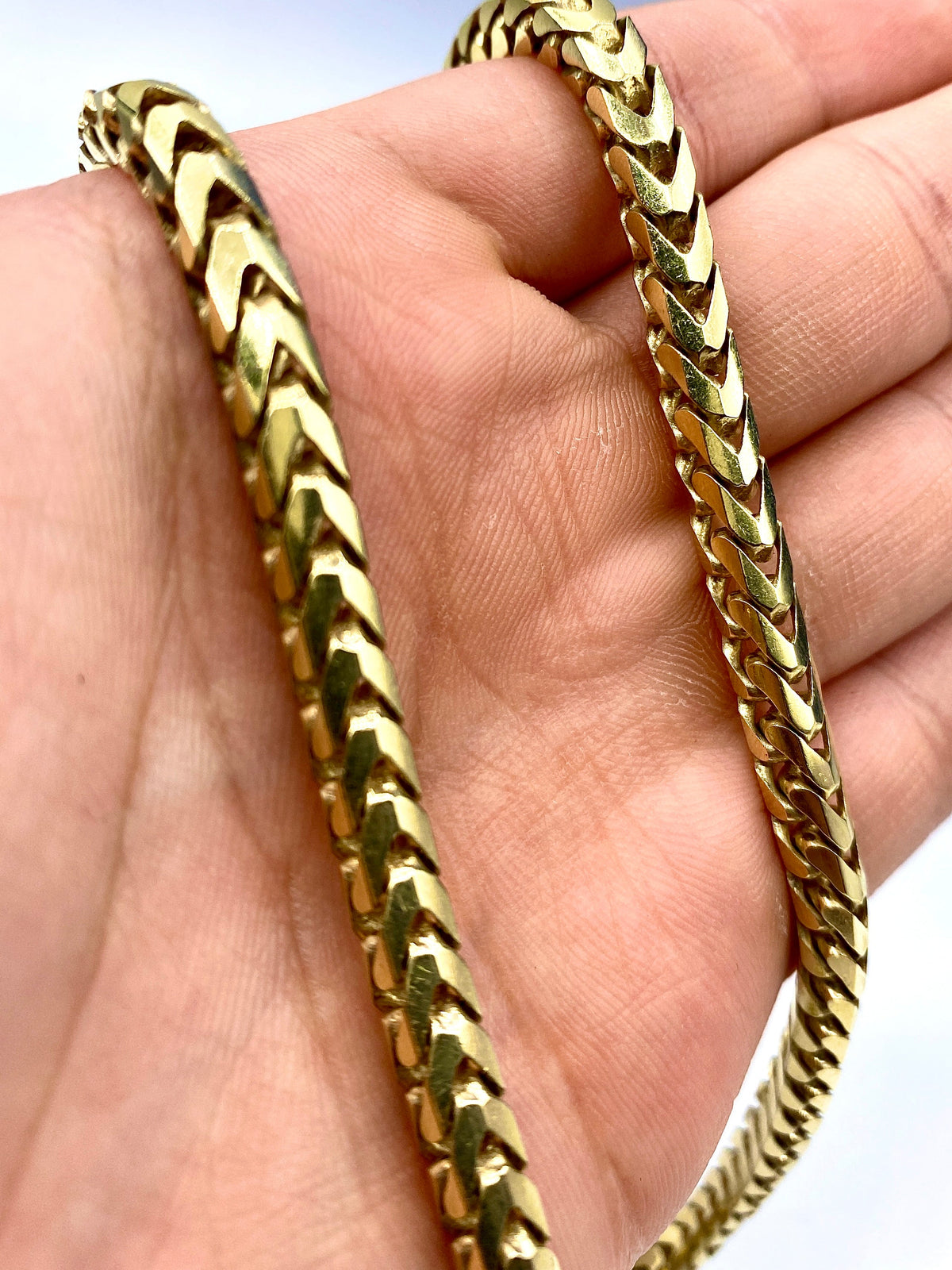 14K Solid Gold Franco Chain 5.5mm - additional product view 4