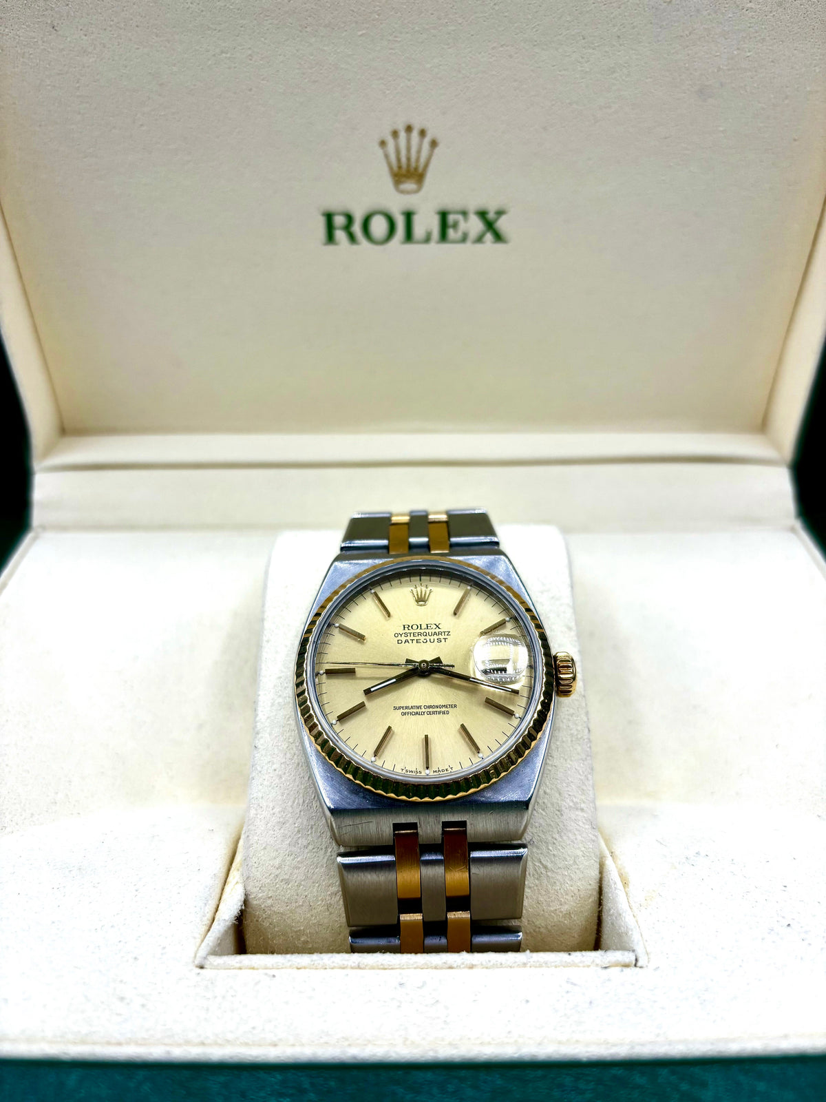 Two-Tone Rolex Oysterquartz Datejust Watch - additional product view 4