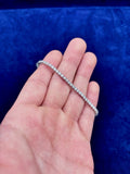 10K Gold 2.5mm Diamond Dream Bracelet in white gold - close-up product photo