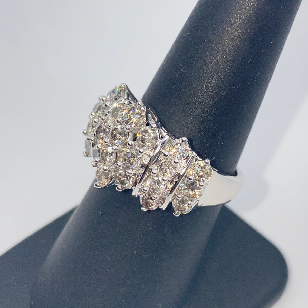 10K Gold Cluster Diamond Ring - additional product view 6