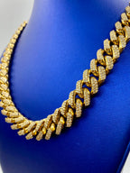 14K Gold Jumbo Diamond Cuban Chain 16mm - additional product view 5