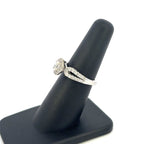 14K Gold Oval Diamond Engagement Ring - additional product view 3