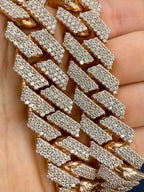 14K Jumbo Rose Gold Bust-Down Diamond Cuban Chain - additional product view 5
