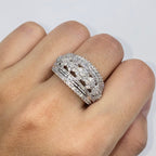 10K Gold Flower Tiara Diamond Engagement Ring - additional product view 3