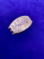 14K Gold Custom Diamond Bracelet Plate - additional product view 4