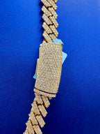 14K Gold Jumbo Diamond Cuban Chain 11mm - additional product view 8