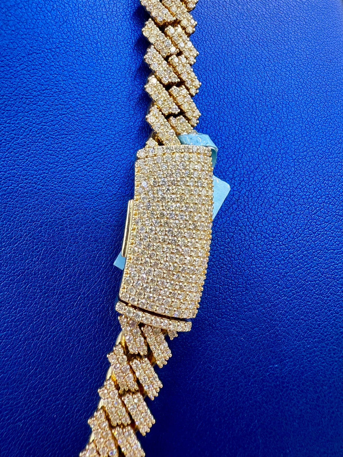 14K Gold Jumbo Diamond Cuban Chain 11mm - additional product view 8