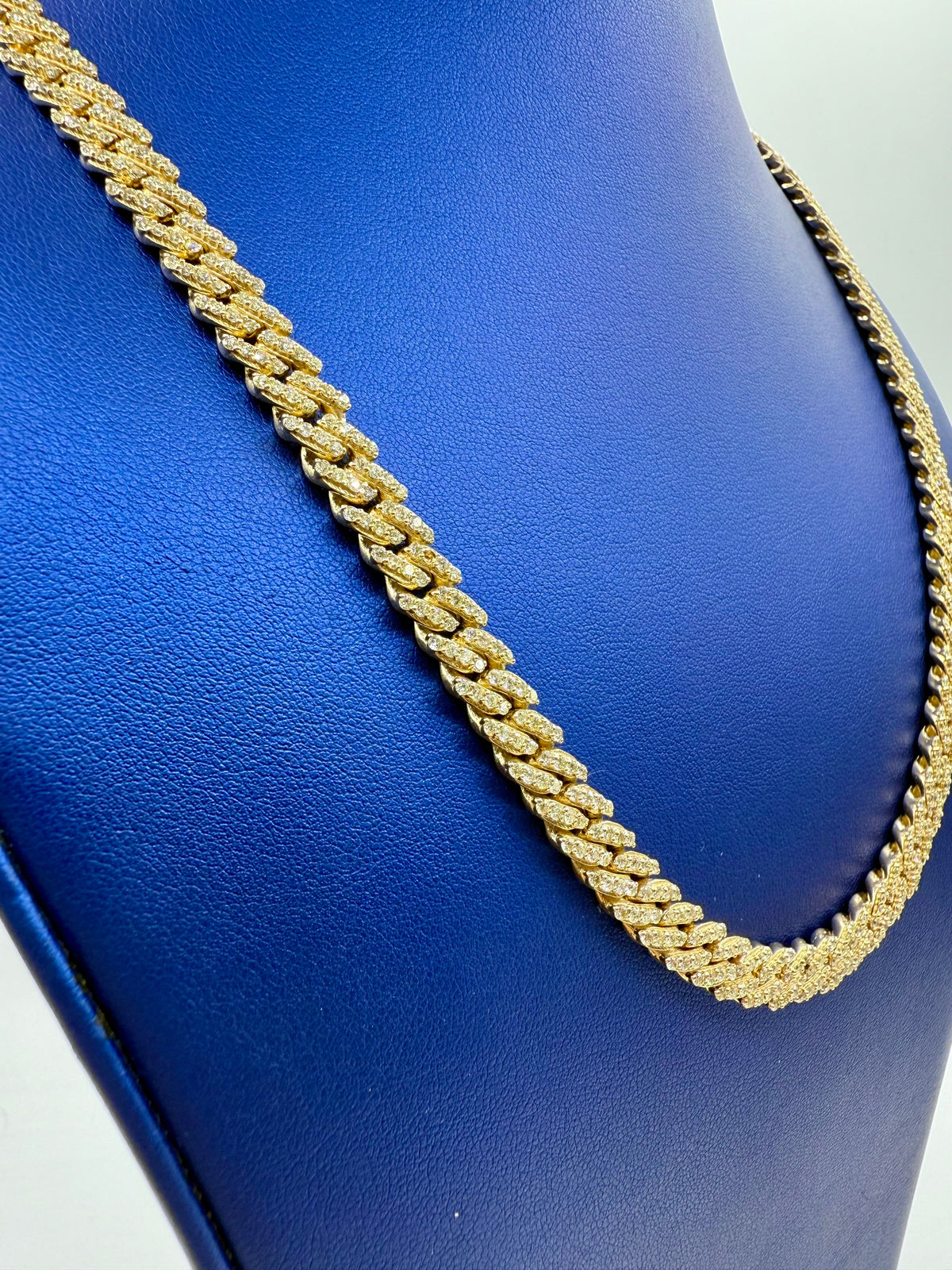 14K Gold 7.8M DIAMOND CUBAN LINK CHAIN - additional product view 4