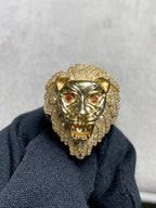 10K Gold Lion Diamond Ring - additional product view 2