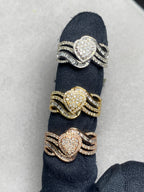 10K Gold Elegant Heart Diamond Ring - additional product view 2