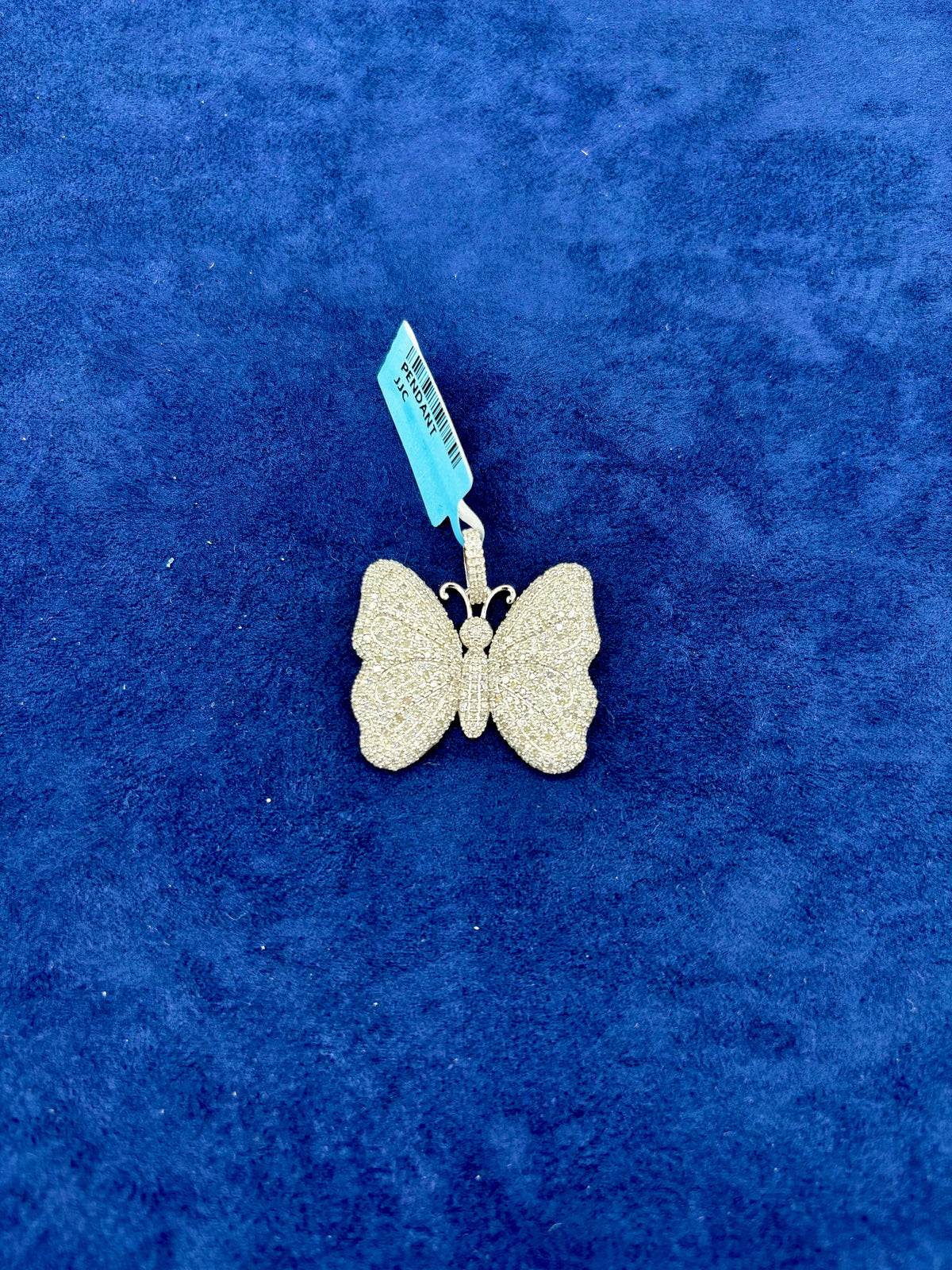 14K Gold Classic Butterfly Diamond Pendant - additional product view 8