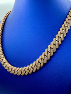 14K Rose Gold Jumbo Diamond Cuban Chain 12mm - additional product view 4