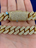 14K Gold Jumbo Diamond Cuban Chain 16.5mm - additional product view 6