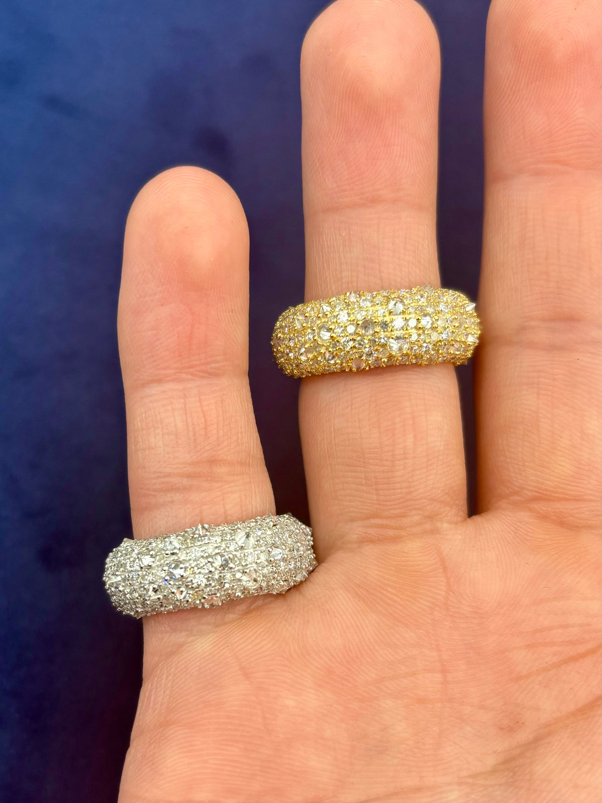 14K Gold Mosaic Upside-Down Diamond Ring - additional product view 16