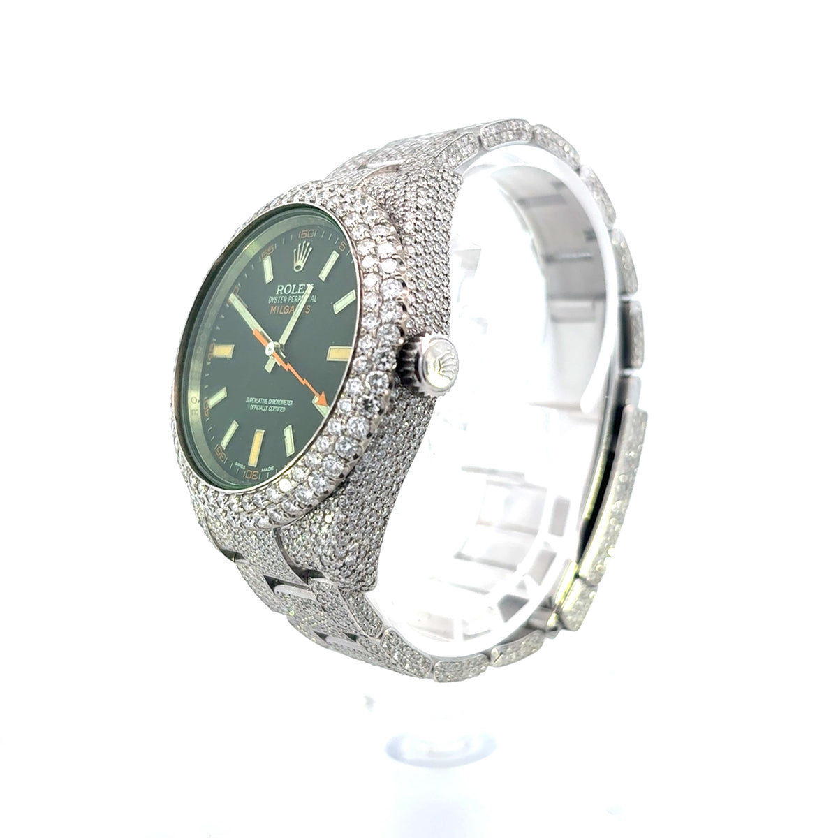 40mm Rolex Milgauss Full Diamond Bust-Down Watch - additional product view 3