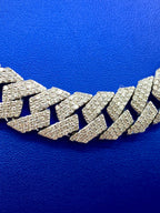 14K White Gold Jumbo Diamond Cuban Chain 15.7mm - additional product view 6
