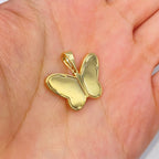 14K Gold Soft Butterfly Shine Diamond Pendant - additional product view 6
