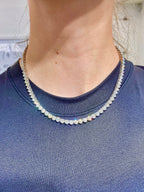 14K Gold Elegance Diamond Tennis Necklace - additional product view 6