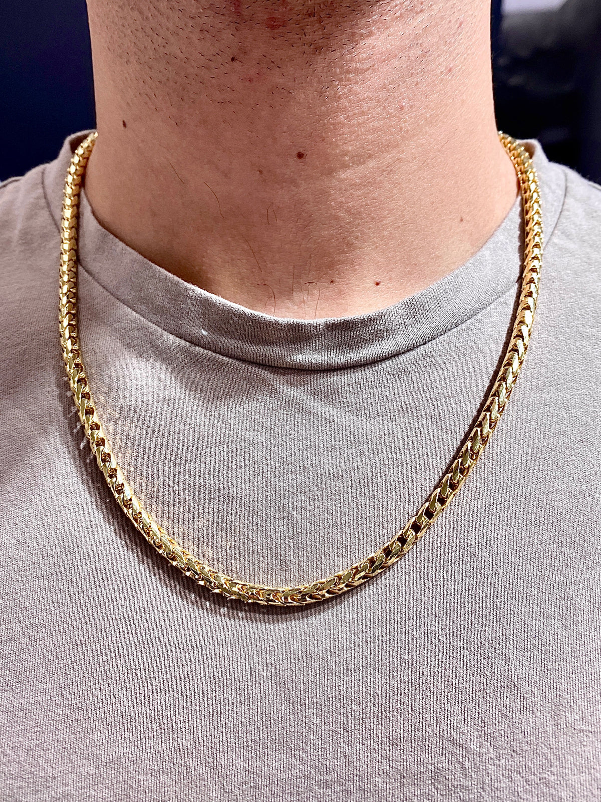 14K 5mm Gold Franco Chain 22 in - additional product view 7