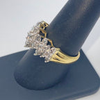 10K Gold Cluster Diamond Ring - additional product view 6