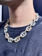 14K Gold Gucci Link Diamond Chain - additional product view 7