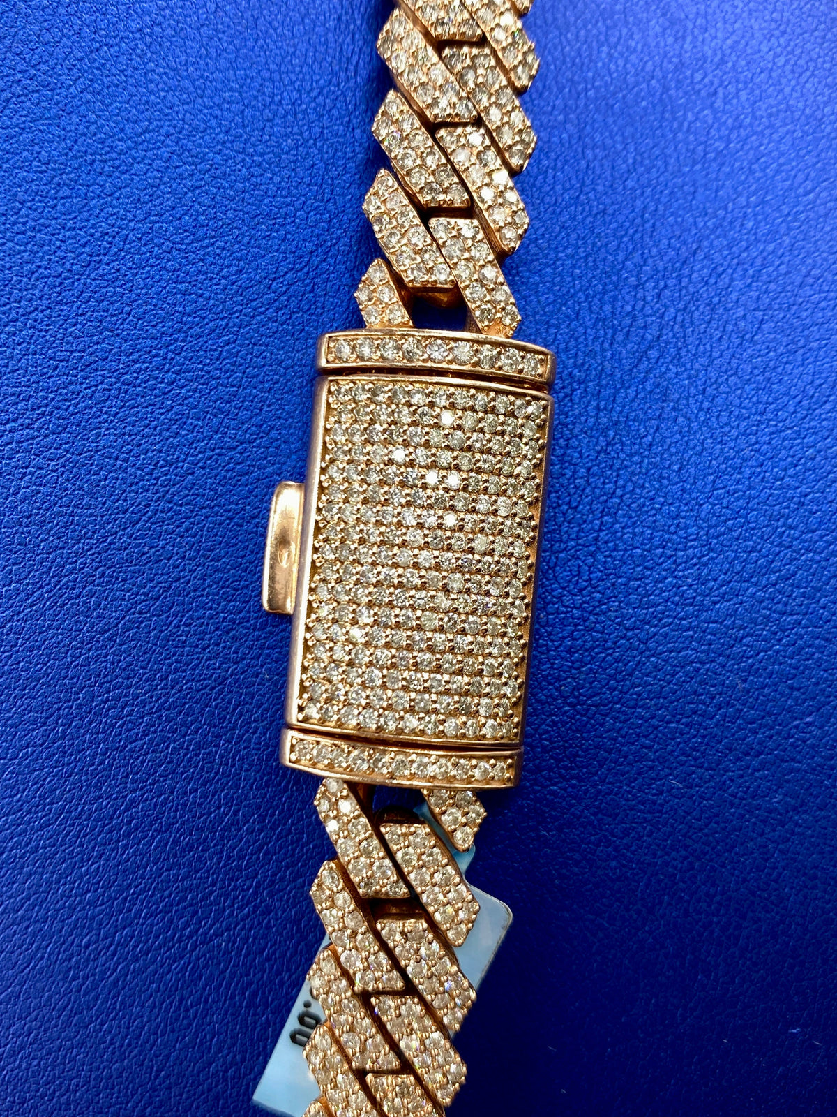 14K Rose Gold Jumbo Diamond Cuban Chain 12mm - additional product view 6