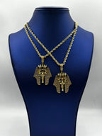 10K Gold Pharaoh Diamond Pendant - additional product view 4