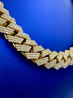 14K Gold Jumbo Diamond Cuban Chain 17.4mm - additional product view 3