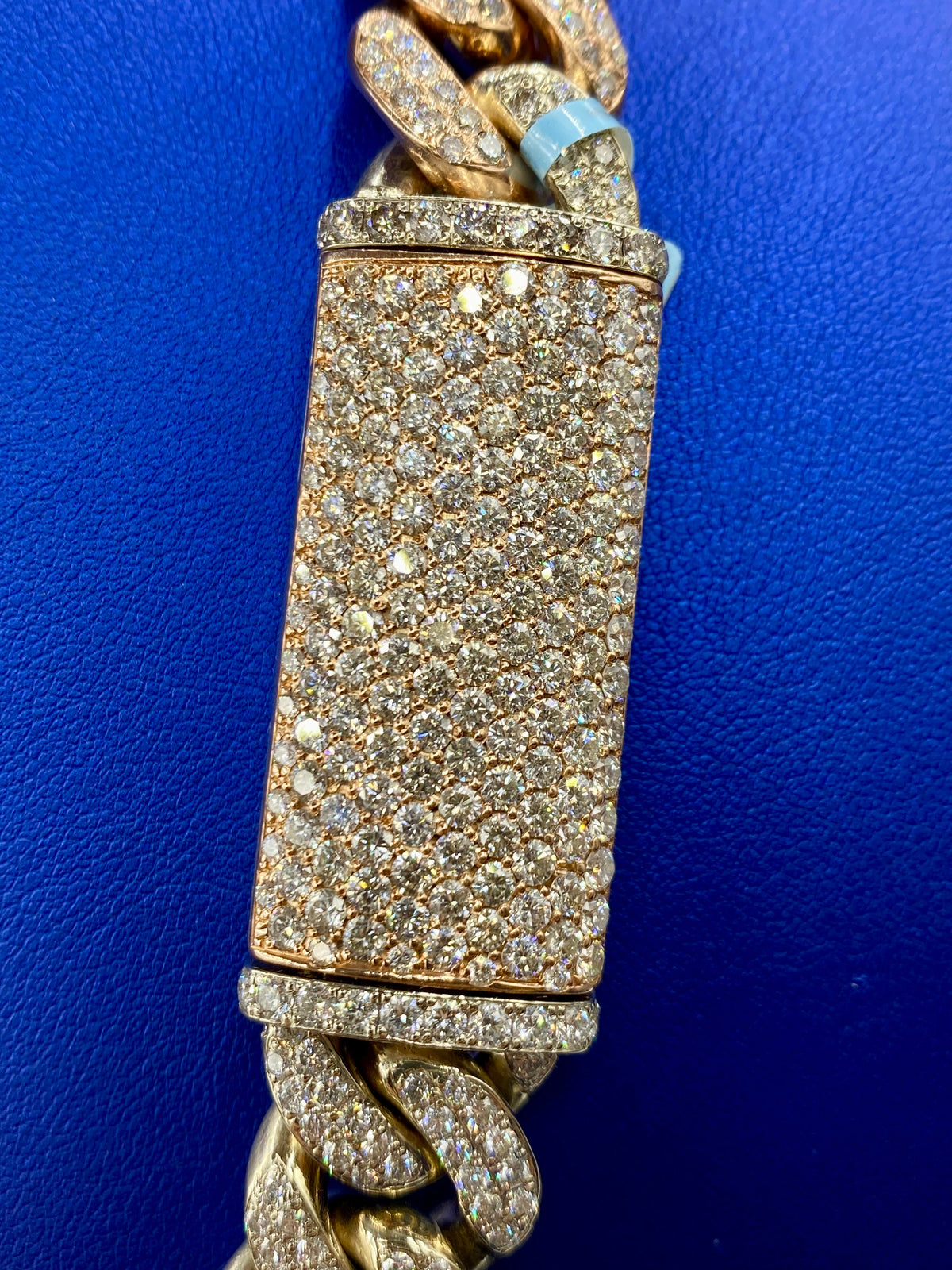 14K Gold Two-Tone Jumbo Diamond Cuban Chain 16.5mm - additional product view 6