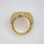 14K Gold Royal Cross Chrome Diamond Baguette Ring - additional product view 24