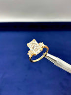 14K Gold Beautiful Radiant Cut Diamond Engagement Ring - additional product view 3