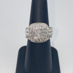 10K Gold Princess Cut Square Diamond Engagement Ring - additional product view 5