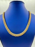 14K Gold Jumbo Diamond Cuban Chain 11mm - additional product view 2