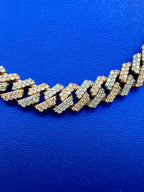 14K Gold Two-Tone Jumbo Diamond Cuban Chain 10.5mm - additional product view 5