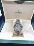 41mm Rolex Datejust Emerald Marker Dial Iced-Out Watch - additional product view 4