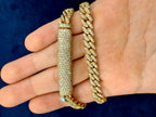 14K Gold 7.8M DIAMOND CUBAN LINK CHAIN - additional product view 8