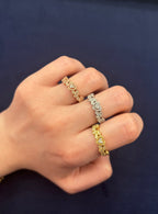 10K Gold Heart Diamond Ring with Petals - additional product view 2