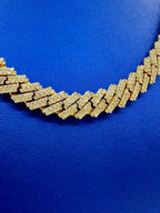 14K Gold Jumbo Diamond Cuban Chain 11mm - additional product view 5