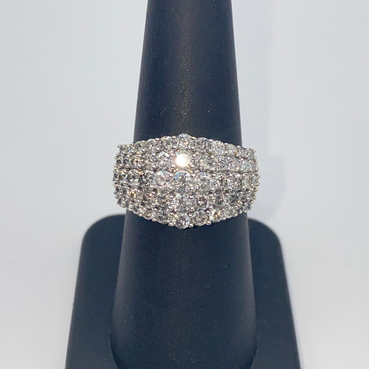 10K Gold Cluster Diamond Ring - additional product view 4