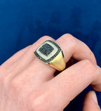 10K Gold Black Diamond Layer Ring - additional product view 5