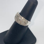 10K Gold Diamond Row Ring Band - additional product view 5
