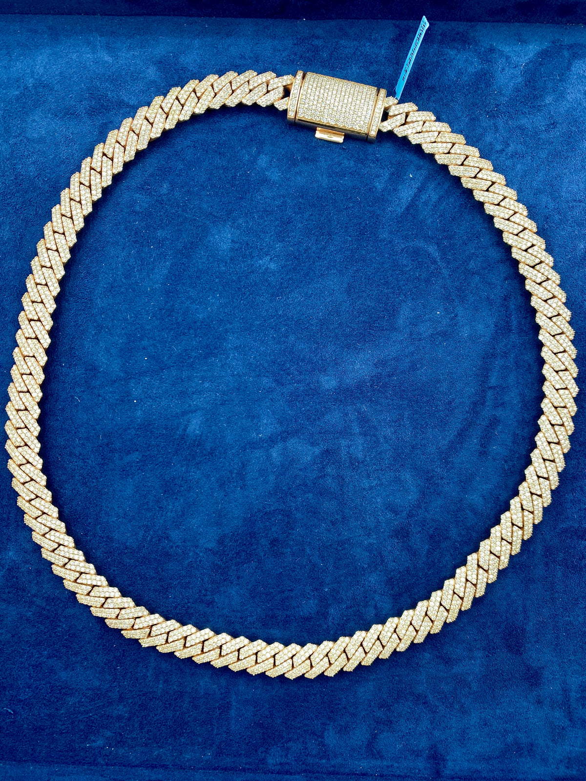 14K Rose Gold Jumbo Diamond Cuban Chain 12mm - additional product view 8
