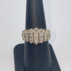 10K Yellow Gold Tiara Diamond Ring - additional product view 5