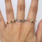 14K Gold Hashira Butterfly Diamond Ring - additional product view 3