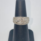 10K Gold Diamond Row Ring Band - additional product view 4